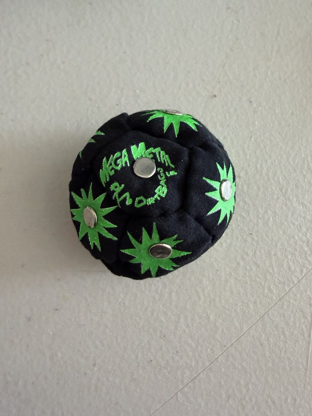 Dirtbag Mega Metal World Footbag Hacky Sack Black AUTHENTIC NEW SHIPS TODAY